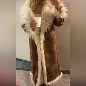 Simon Miller Jetz Long Brown Fur Coat